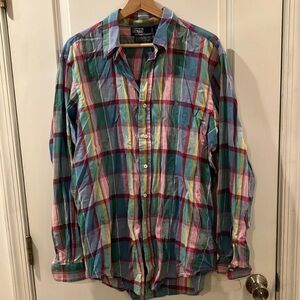 Vintage Polo by Ralph Lauren Pastel Plaid Button Up XL